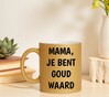 foto 4 Mok mama je bent goud waard gouden glitter koffie of thee mok