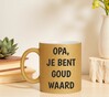 foto 2 Mok opa je bent goud waard glitter goud