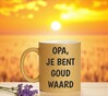 foto 3 Mok opa je bent goud waard glitter goud