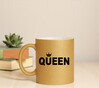 foto 3 Mok queen glitter goud