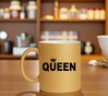 foto 4 Mok queen glitter goud