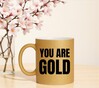 foto 3 Mok you are gold glitter gouden mok