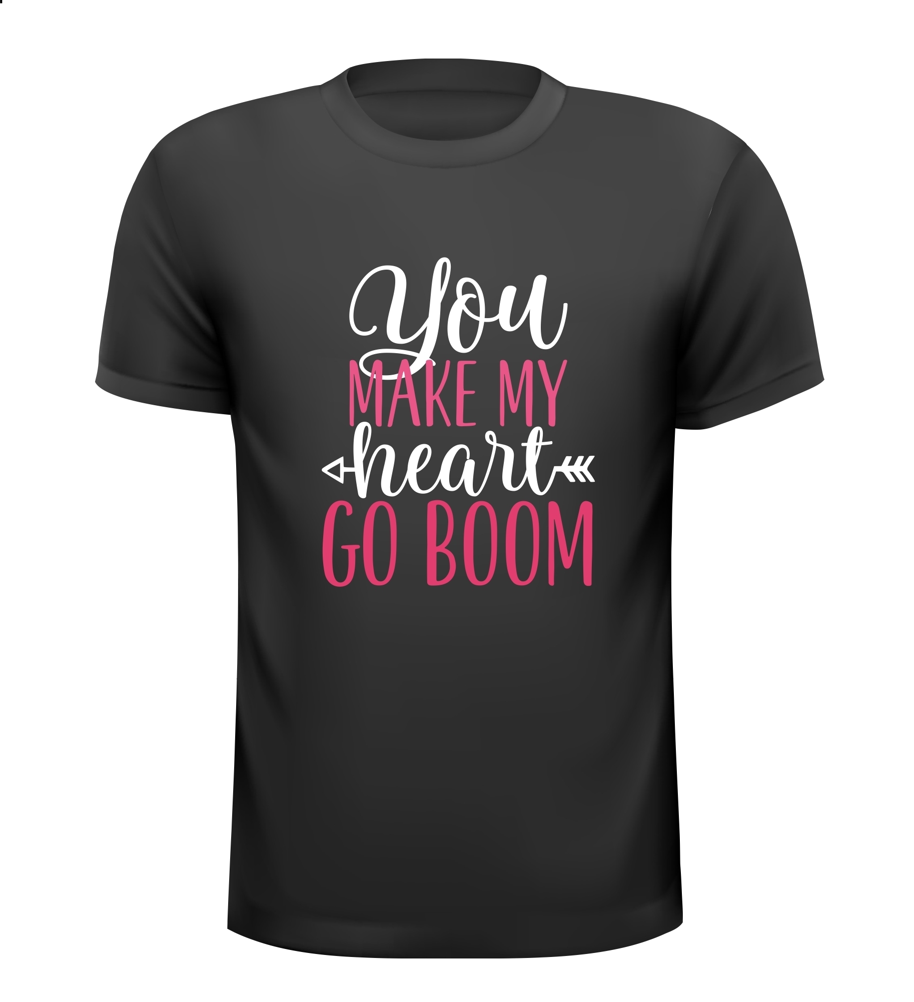 T-shirt you make my heart go boom