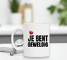 foto 3 Witte koffie of thee mok jij bent geweldig