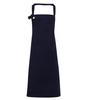 Dikke stoffen schort lang unisex navy blue marine blauw