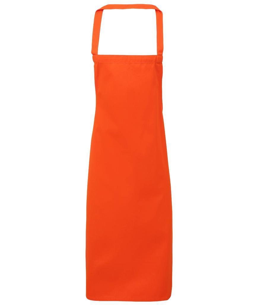 Schort lang unisex oranje