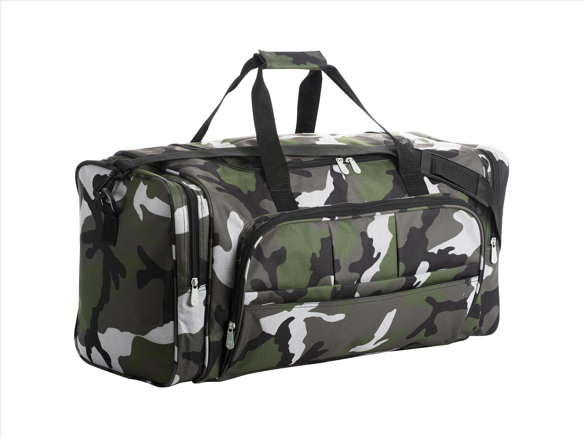  Weekendtas Sporttas met veel inhoud camouflage leger groen