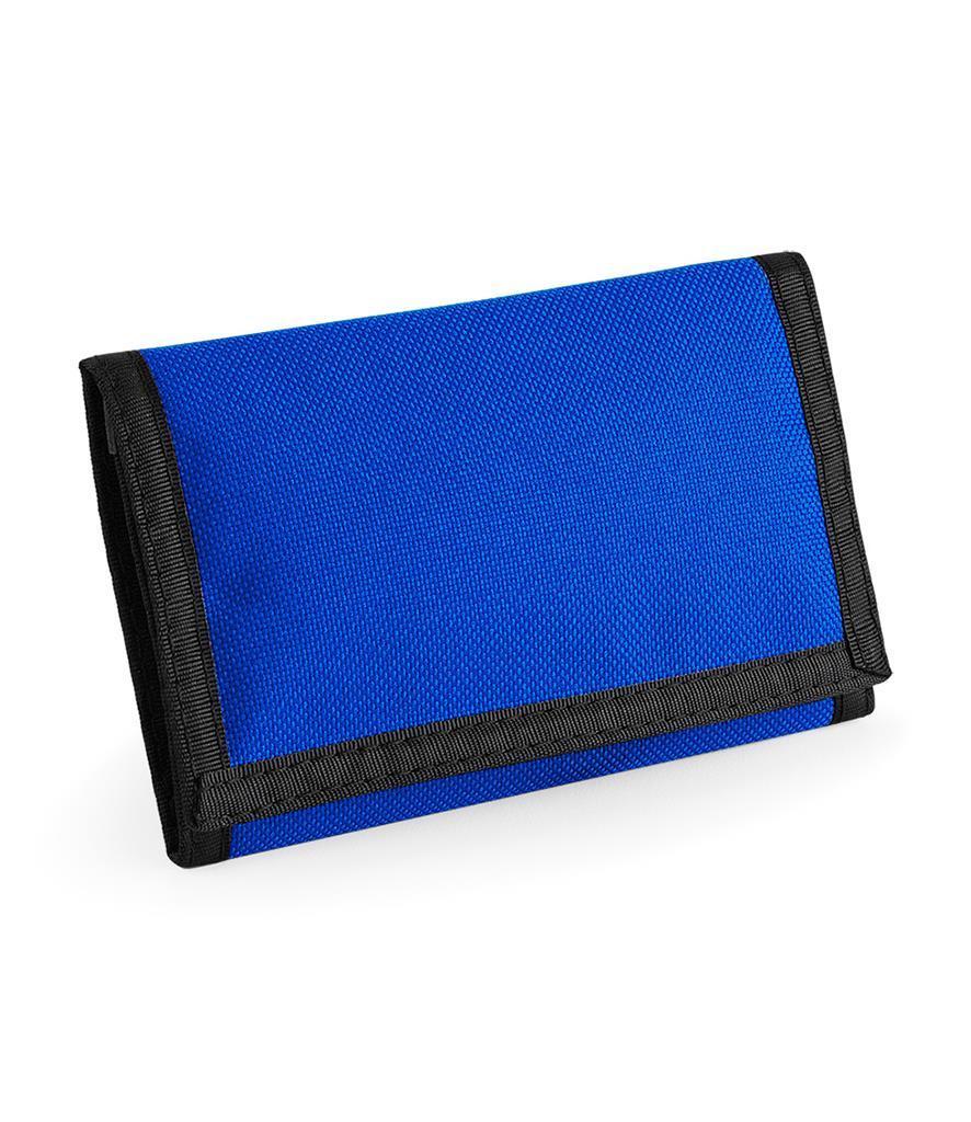 blauwe portemonnee met klittenbandsluiting blauw