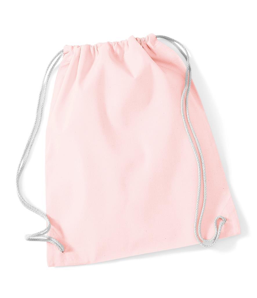 Handzame Katoenen gymtas pastel roze tint