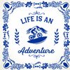 life is an adventure mountainbike tegeltje
