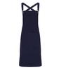Luxe Barista schort lang volwassen marine blauw