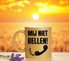 foto 3 mij niet bellen! gouden glitter mok