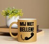 foto 4 mij niet bellen! gouden glitter mok