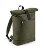 Rugzak RollTop rolsluiting 20 liter leger groen