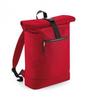 Rugzak rood RollTop rolsluiting Gerecyclede 20 liter