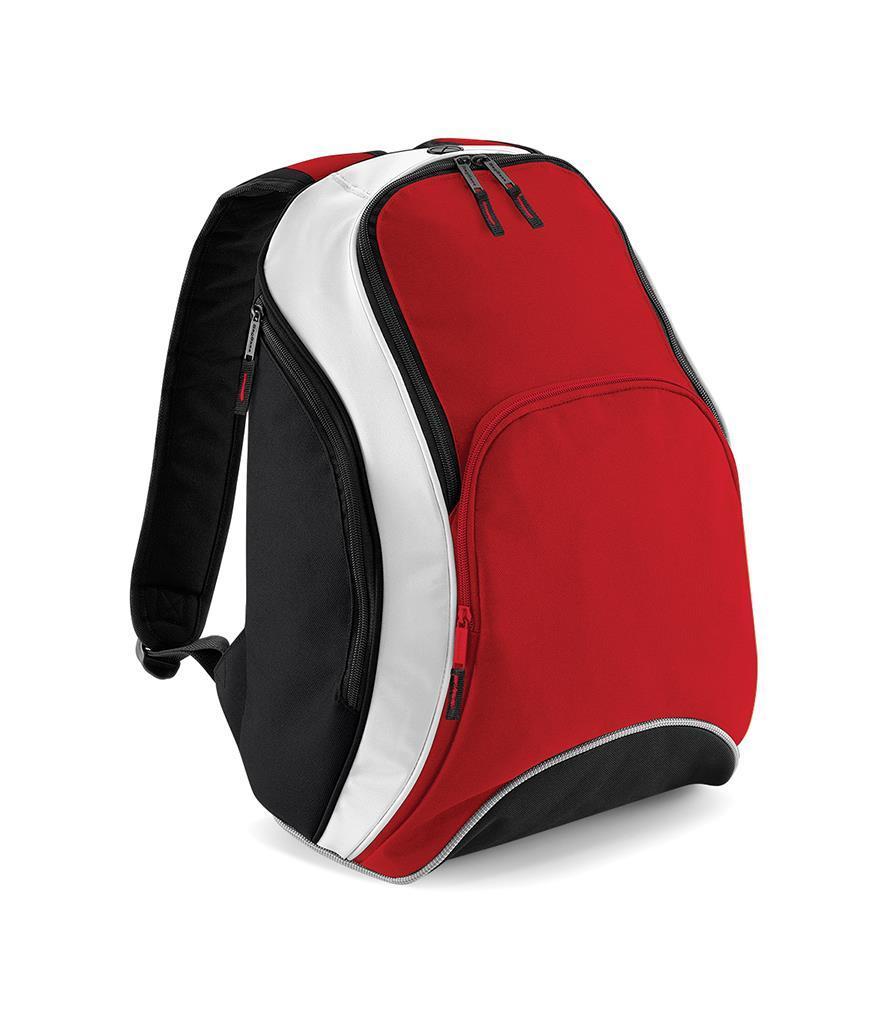 Sportieve Rugzak 21 Liter Bagbase rood met wit en zwart