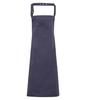 foto 1 Stoere katoenen schort lang unisex volwassen staal kleurig