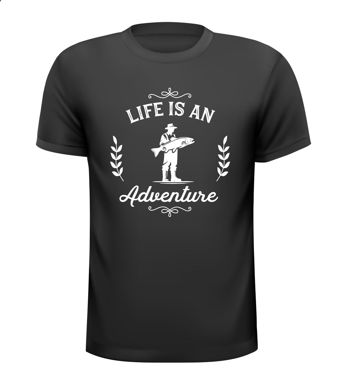 T-shirt avontuur vissen sportvissen shirtje