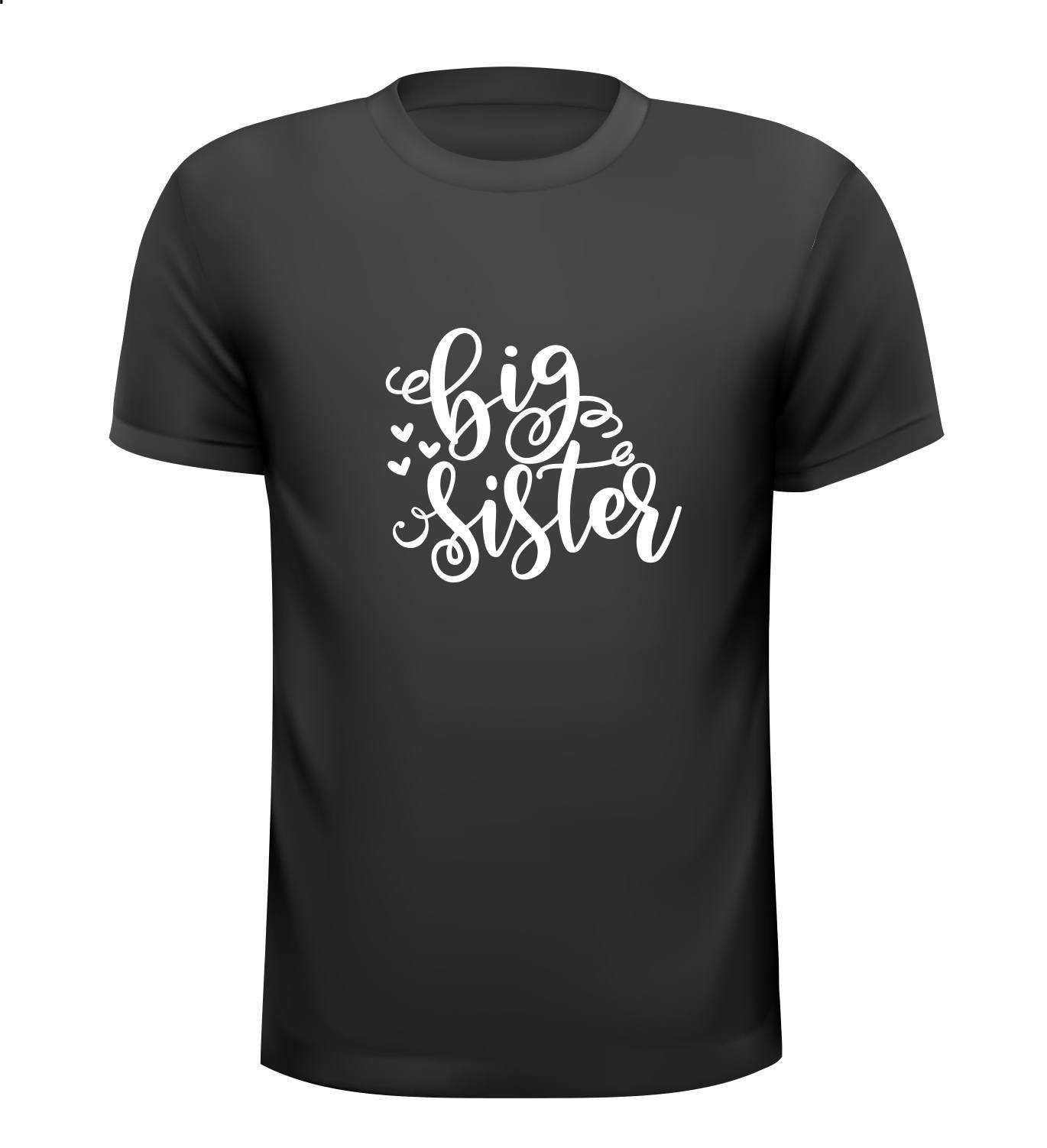 T-shirt Big sister shirtje grote zus!