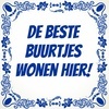tegeltje De beste buurtjes wonen hier! cadeau voor leuken buren