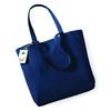 Trendy boodschappentas donkerblauw schoudertas