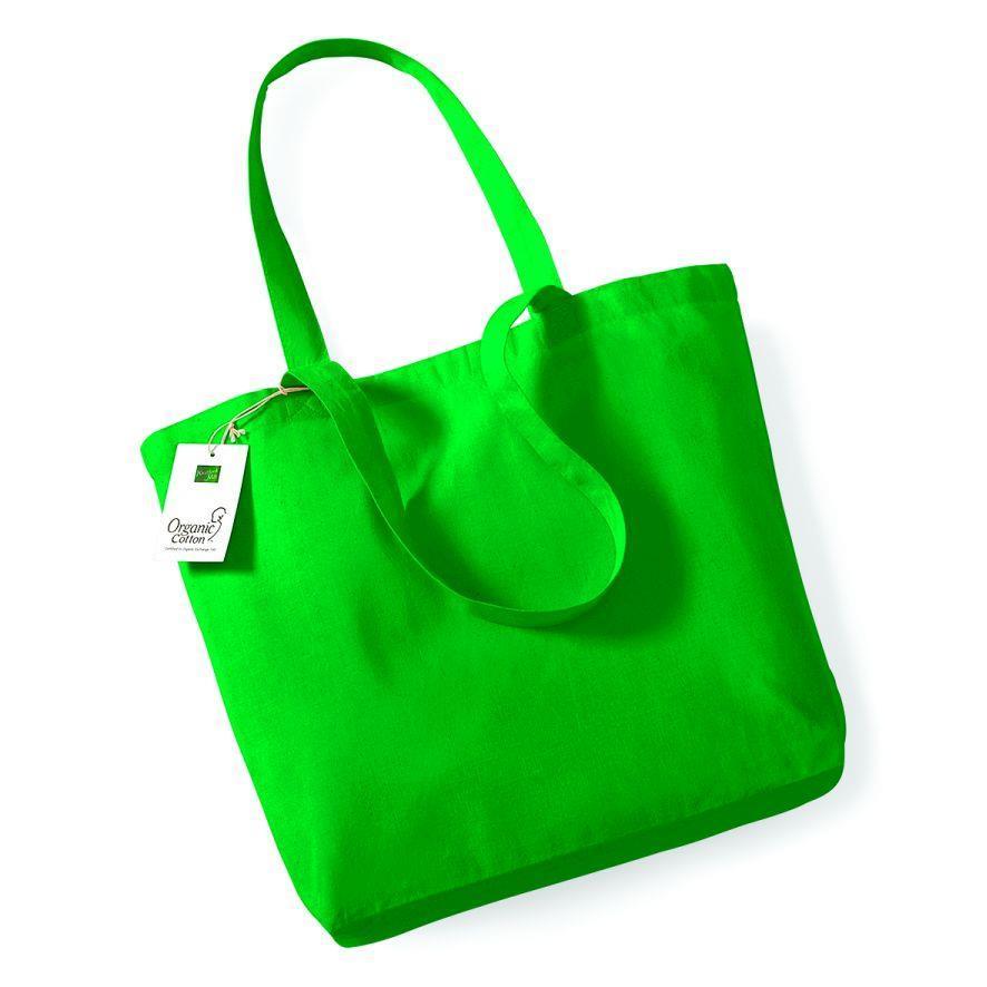 Trendy boodschappentas groen schoudertas