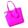 Trendy boodschappentas roze schoudertas
