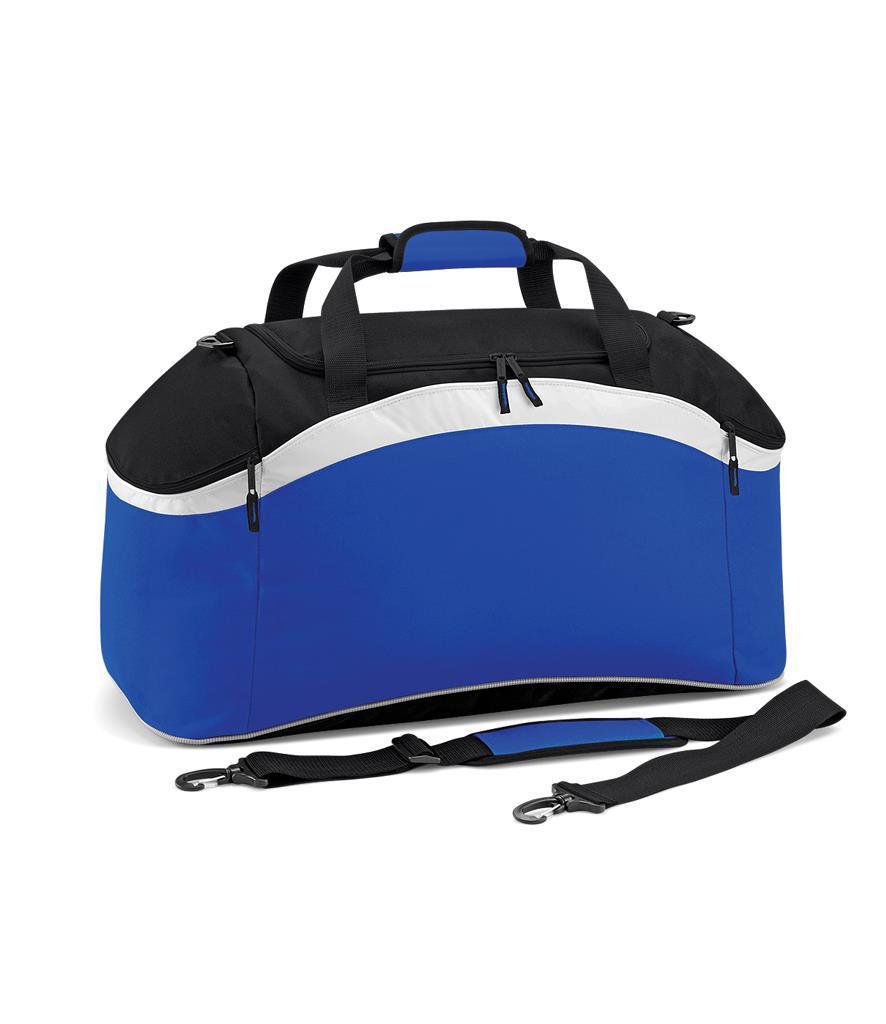 Weekendtas reistas sporttas 54 liter blauw met zwart