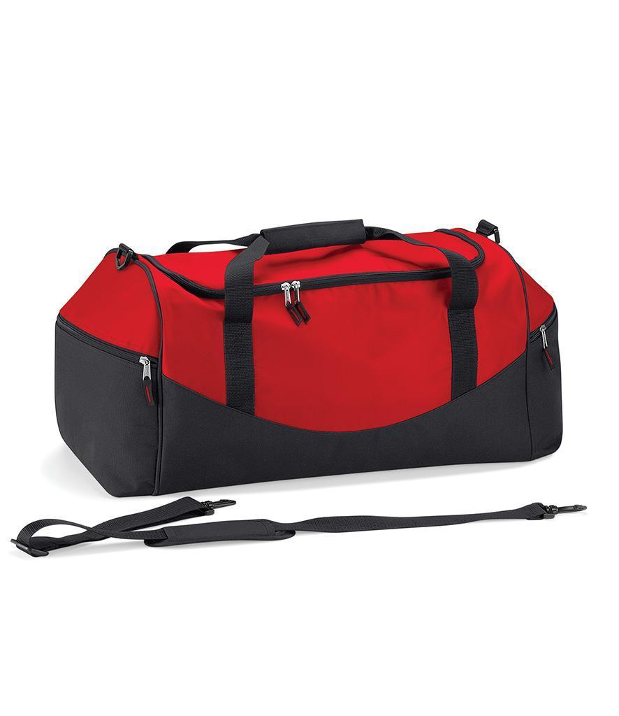 Weekendtas reistas sporttas 55 liter rood met zwart