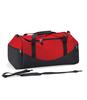 Weekendtas reistas sporttas 55 liter rood met zwart