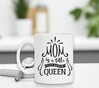 foto 3 Witte koffie of thee mok Mom is a title just above Queen je moeder staat boven de koningin
