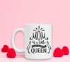 foto 4 Witte koffie of thee mok Mom is a title just above Queen je moeder staat boven de koningin