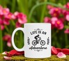 foto 4 Witte mok life is an adventure mountainbike