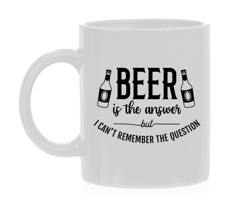 Beer is the answer but i cant remember the question witte koffie of thee mok bier