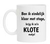Ben ik eindelijk klaar met stage krijg ik zon klote mokje kadootje stage