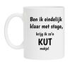 Ben ik eindelijk klaar met stage krijg ik zon kut mokje stageloper kado