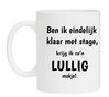 Ben ik eindelijk klaar met stage krijg ik zon lullig mokje kado stageloper afronden stage