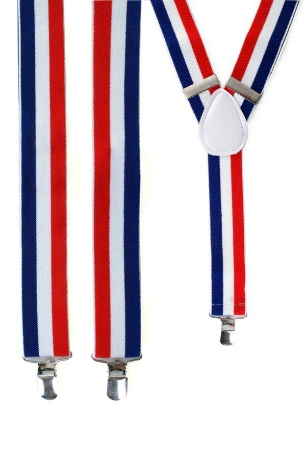 Bretels Holland in de kleuren van de vlag van Nederland rood wit blauw