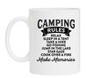 foto 1 Camping rules witte mok koffie  met regels voor op de camping!