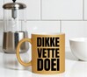 foto 2 Dikke vette doei gouden glitter mok