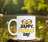 foto 4 Happy fathers day fijne vaderdag koffie mok wit
