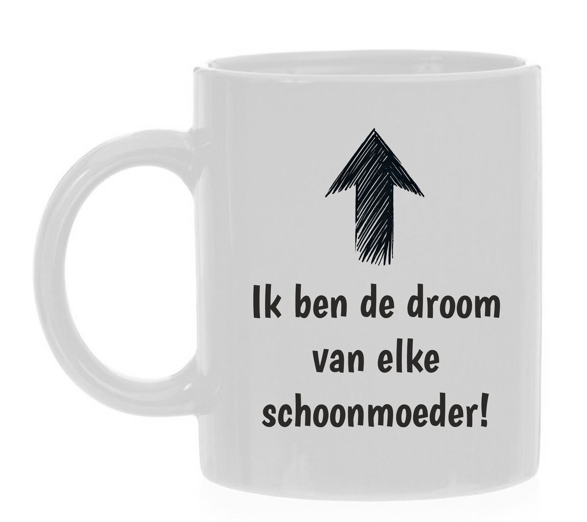 Ik ben de droom van elke schoonmoeder mok grappige gekke koffiemok