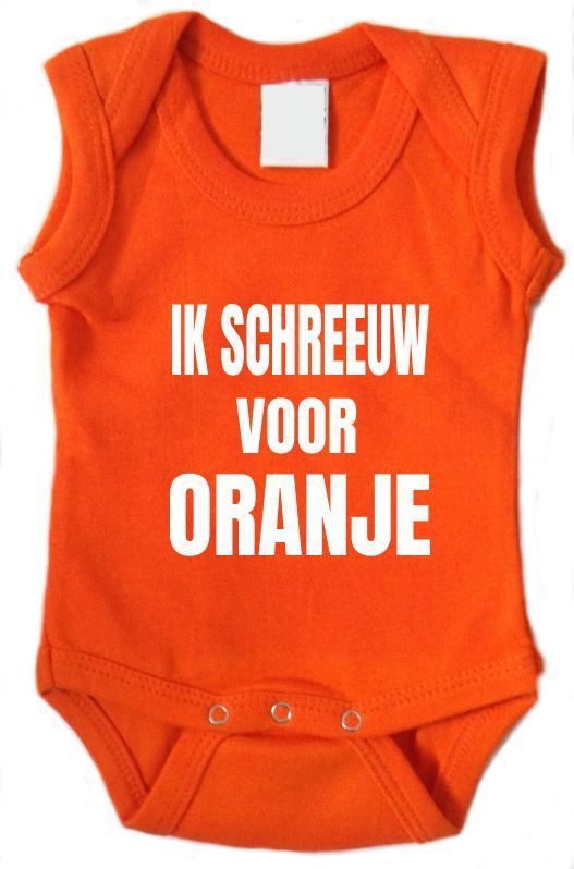 Ik schreeuw voor oranje romper voetbal EK WK Nederlands elftal