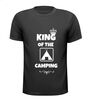 King of the camping shirt grappig camping T-shirt