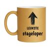 foto 1 Leukste stageloper gouden glitter mok