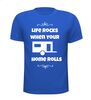 foto 5 life rocks when your home rolls shirt grappig caravan shirtje humor caravan