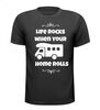 Life rocks when your home rolls shirtje leuk grappig gek camper T-shirt