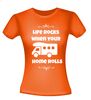 foto 10 Life rocks when your home rolls shirtje leuk grappig gek camper T-shirt