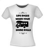 foto 14 Life rocks when your home rolls shirtje leuk grappig gek camper T-shirt