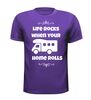 foto 3 Life rocks when your home rolls shirtje leuk grappig gek camper T-shirt
